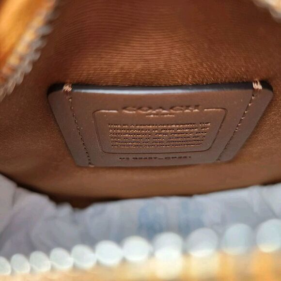 NWT Coach CR251 Lemon Crossbody Bag Honeycomb - Picture 5 of 7